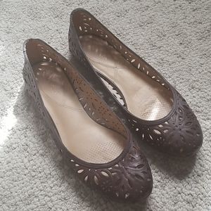 Ciao Bella Brown Real Leather Flats Sz. 9